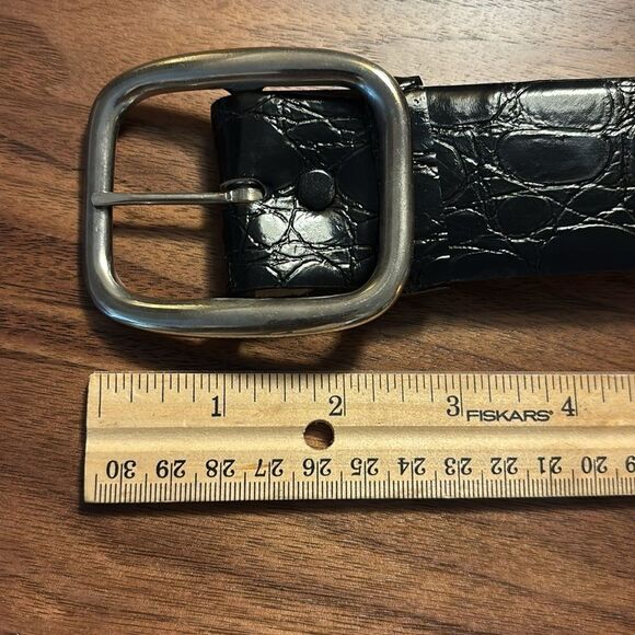 Hickok Belt Makers Embossed Black Crocodile Pattern Belt - 32 main image 3